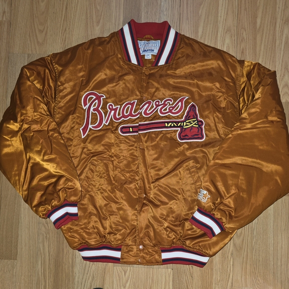 Starter Men's Gold Braves Jacket
